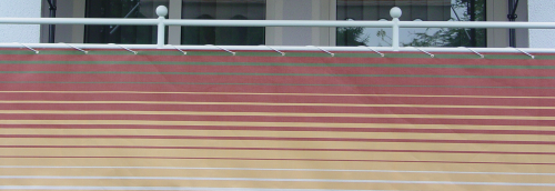 Balkonbespannung aus 100 % Polyacryl/ Dralon Farbe 1800 Höhe 90cm