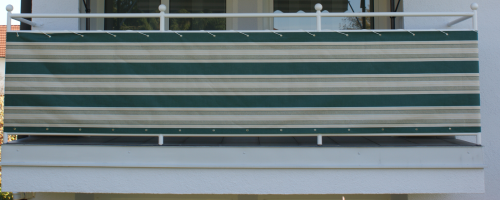 Balkonbespannung aus 100 % Polyacryl/ Dralon Farbe 8700 Höhe 75cm