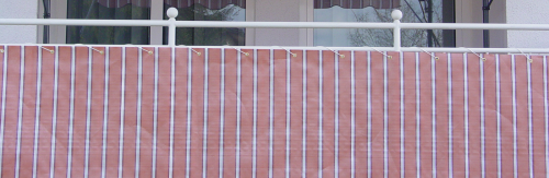 Balkonbespannung aus 100 % Polyethylen Farbe 4900 Höhe 75cm